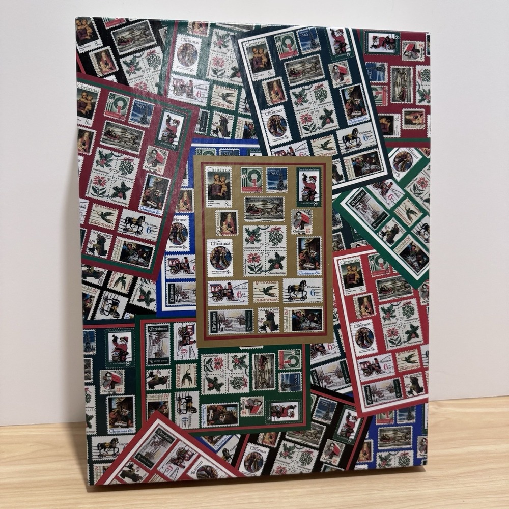 USPS Holiday Traditions Postal Stamps Puzzle 500 Pcs 1997 Ensemble Hallmark Vtg